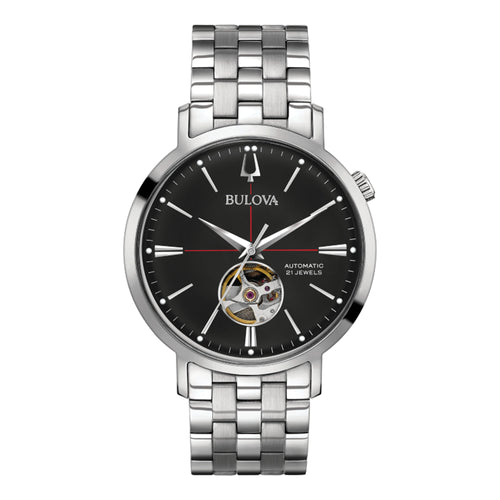 Bulova silver stainless steel watch