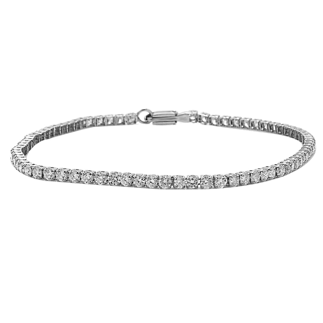 3.00CTTW Lab-Created Diamond Tennis Bracelet in 14K Gold